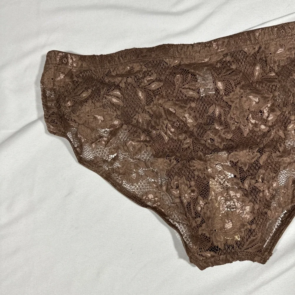 NWT Cosabella [ MEN Large ] Never Say Never Comfort Micro Brief Lace Brown U1940